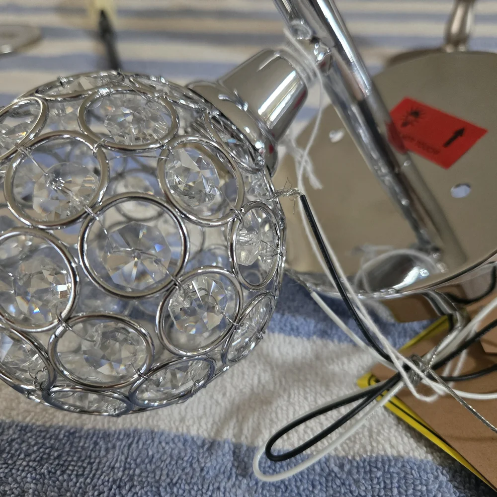 Jonathan Y - Crystal Wall Sconce